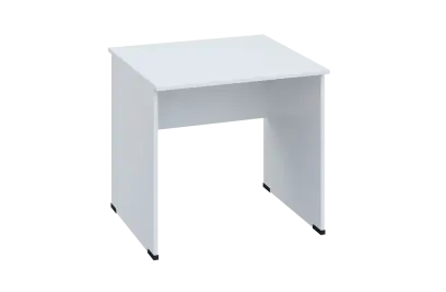 EPL 28 - 8 stůl kancelářský, dřevěná podnož, deska 25 mm, široký 800 mm, bílá